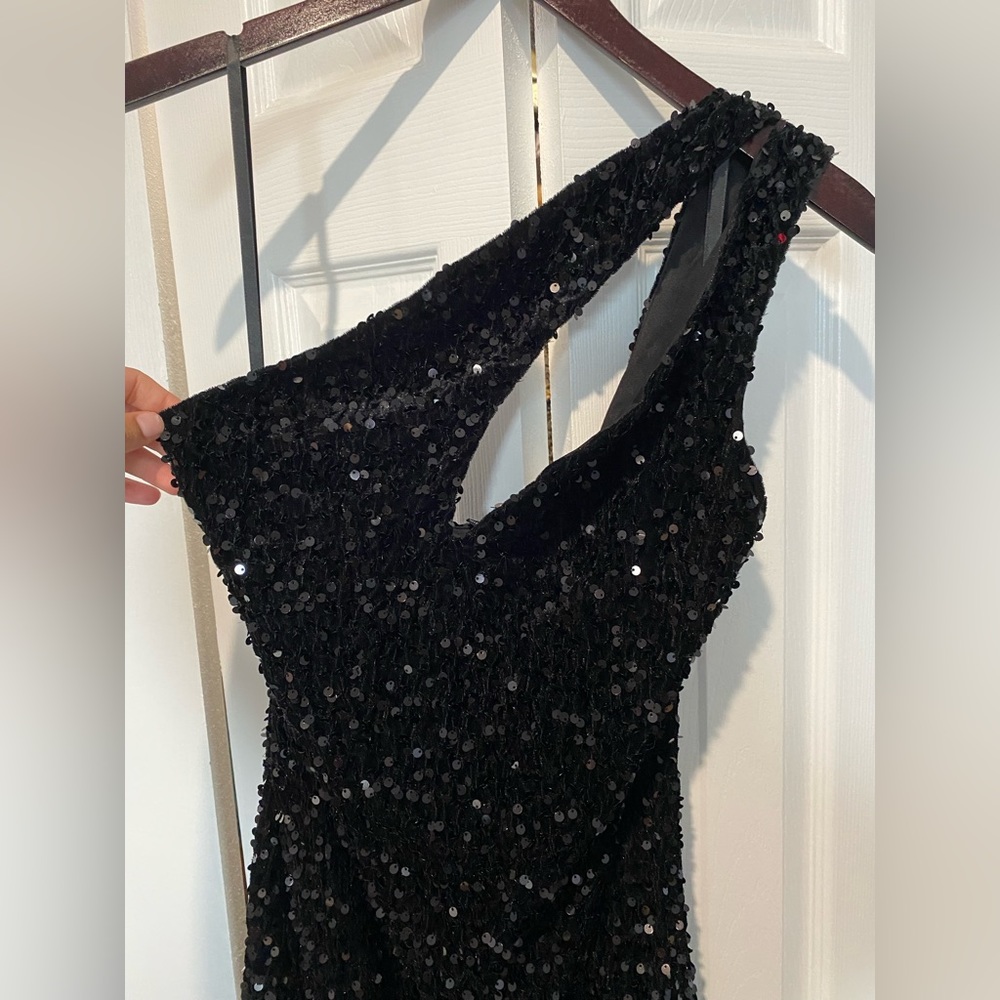 Windsor Sequin Cutout Velvet Dress